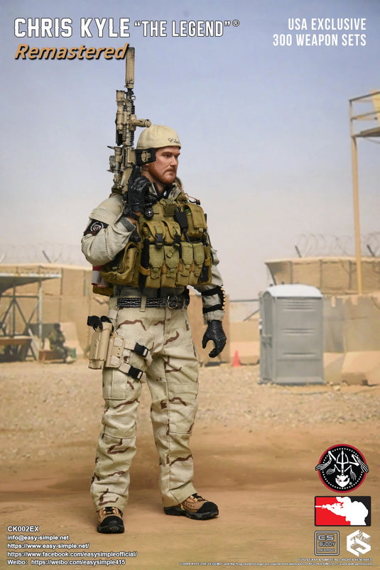 Chris Kyle "The Legend"® RMST DLX, Weapon Set & Custom Headsculpt COMBO - MINT IN BOX