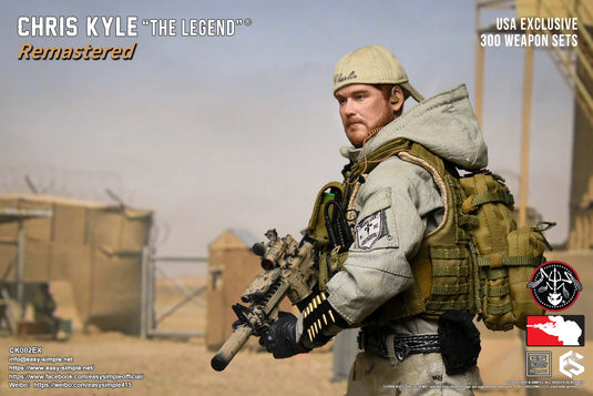 Chris Kyle "The Legend"® RMST DLX, Weapon Set & Custom Headsculpt COMBO - MINT IN BOX