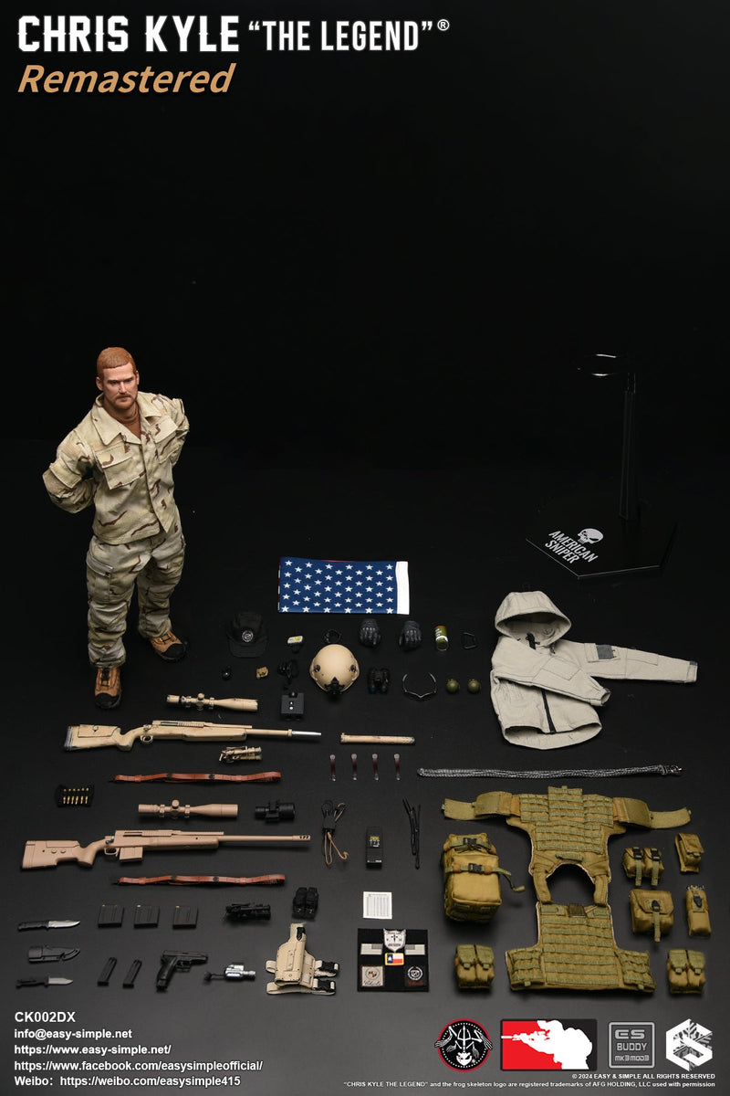 Load image into Gallery viewer, Marc Lee, Chris Kyle Deluxe &amp; Weapon Set COMBO MINT IN BOX
