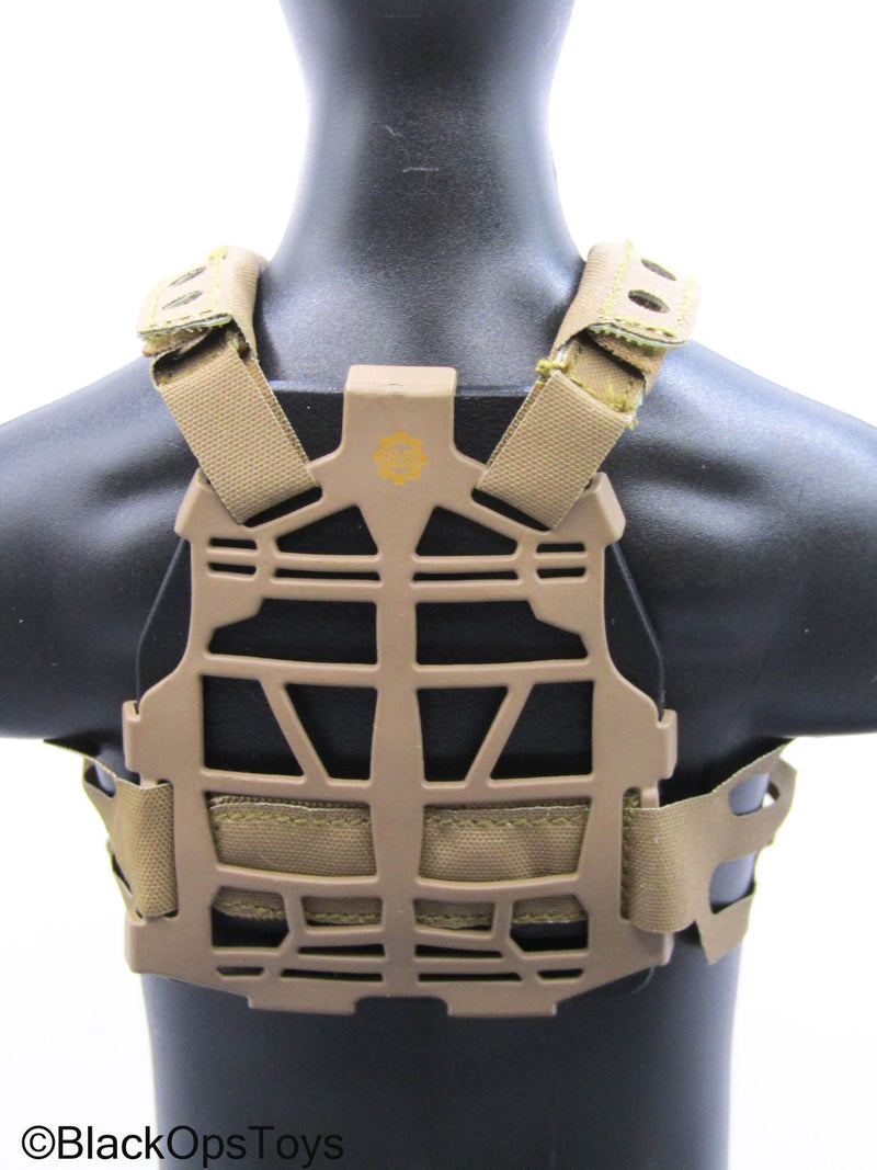 Load image into Gallery viewer, PMC - Dark Tan MOLLE Plate Carrier Vest w/Mags
