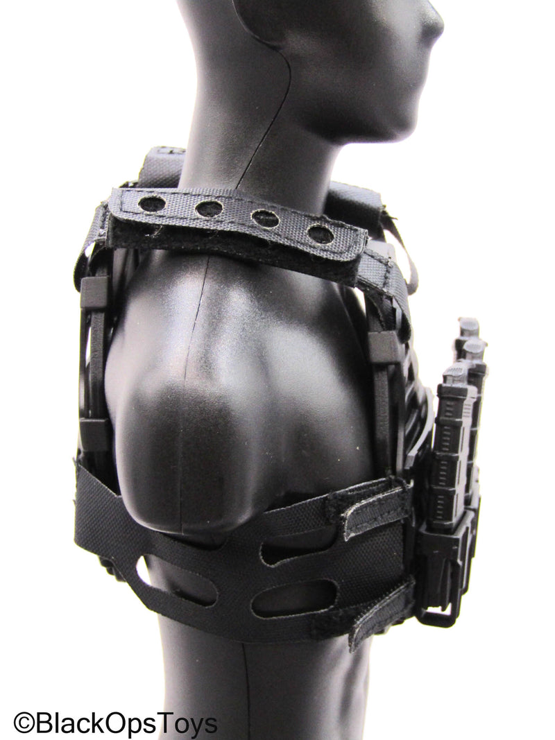 Load image into Gallery viewer, PMC - Black MOLLE Body Armor w/Mags
