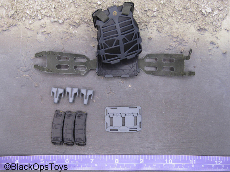 Load image into Gallery viewer, PMC - Grey MOLLE Body Armor w/Mags
