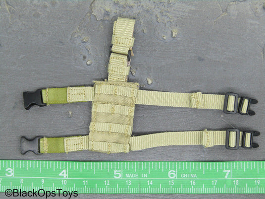 Toy Soldier - Tan Small MOLLE Drop Leg Panel