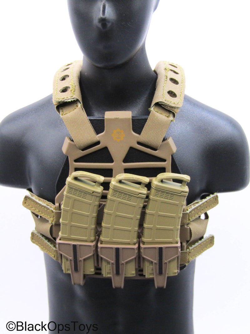 Load image into Gallery viewer, PMC - Dark Brown MOLLE Body Armor w/Mags
