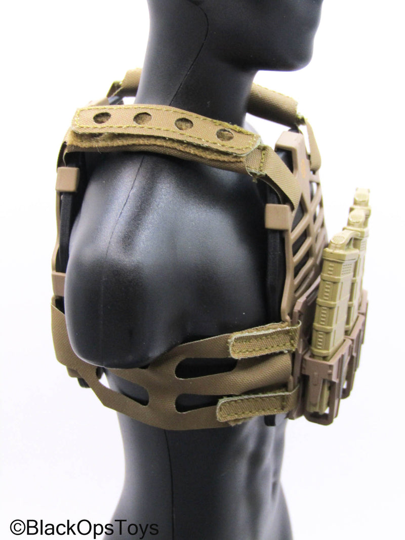 Load image into Gallery viewer, PMC - Dark Brown MOLLE Body Armor w/Mags
