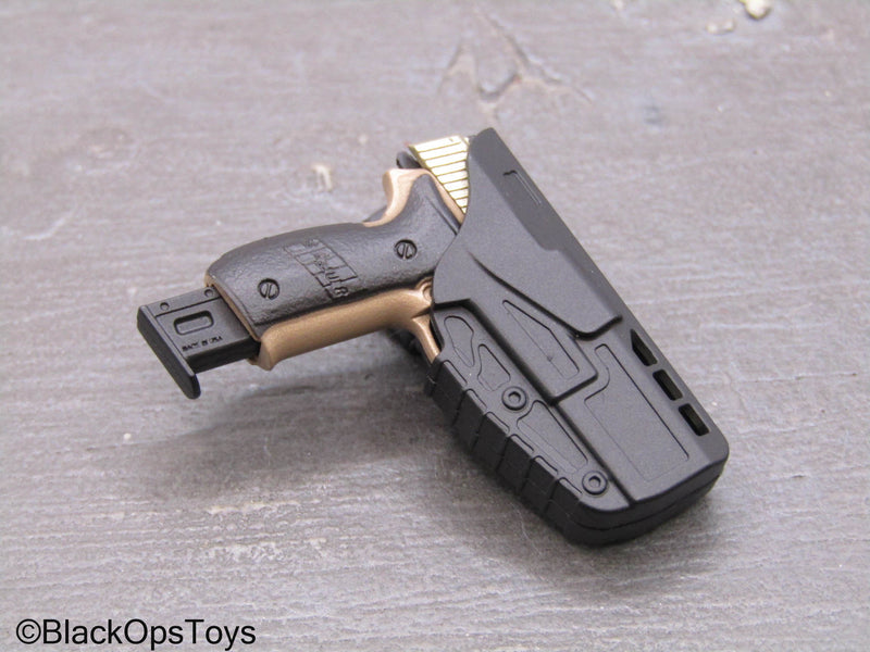 Load image into Gallery viewer, PMC - Tan &amp; Gold Like P226 Pistol w/Holster
