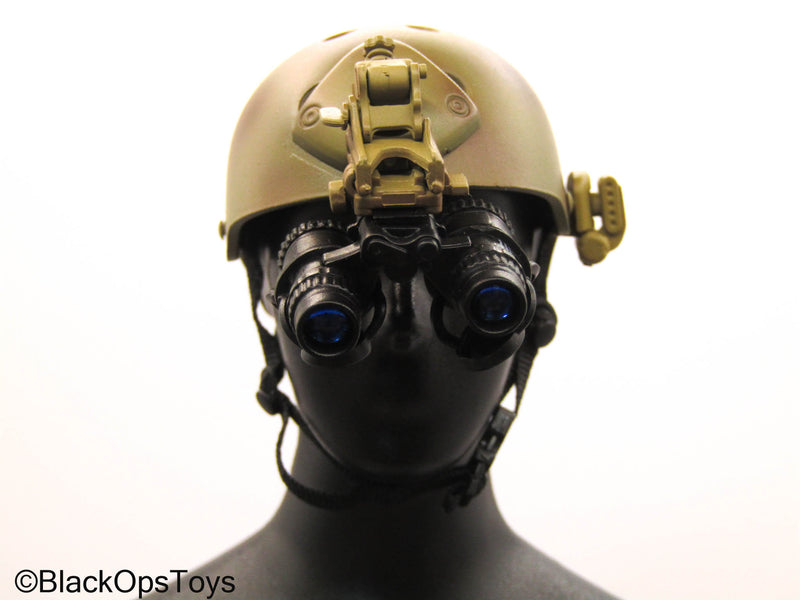 Load image into Gallery viewer, Tan Helmet w/NVG Set
