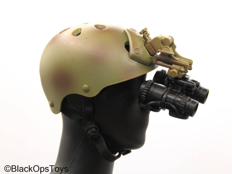 Load image into Gallery viewer, Tan Helmet w/NVG Set
