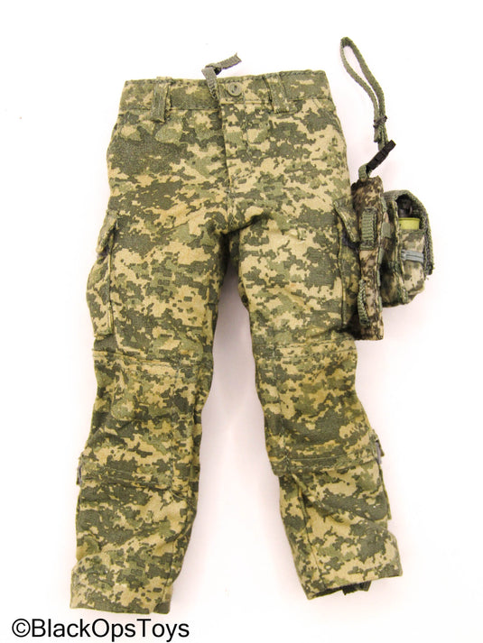 ACU Camo Combat Pants w/Drop Leg Pouch (READ DESC)