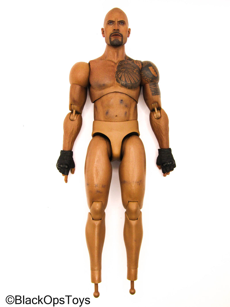 Load image into Gallery viewer, AA Male Base Tattoo Body w/Head Sculpt (Stained)
