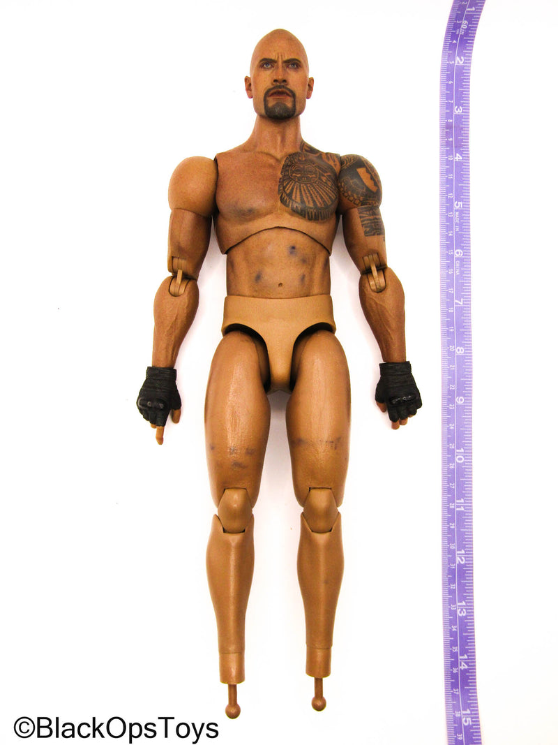 Load image into Gallery viewer, AA Male Base Tattoo Body w/Head Sculpt (Stained)
