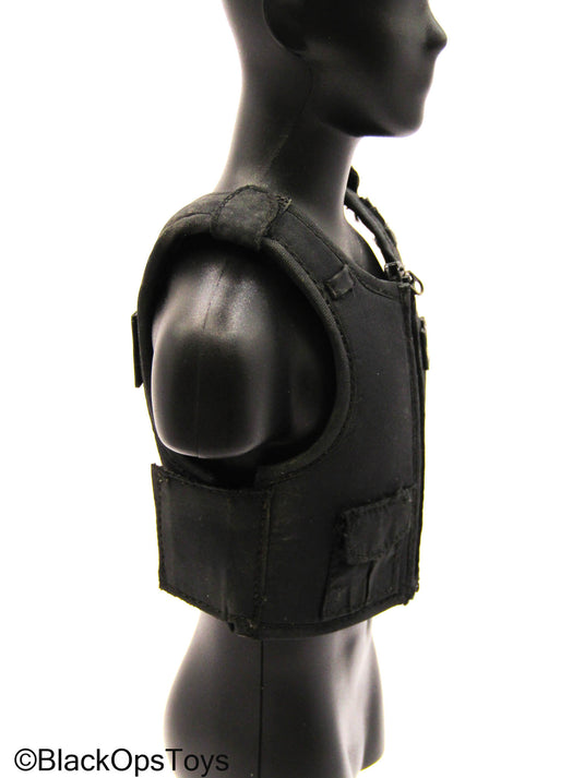 Black Police Body Armor Vest