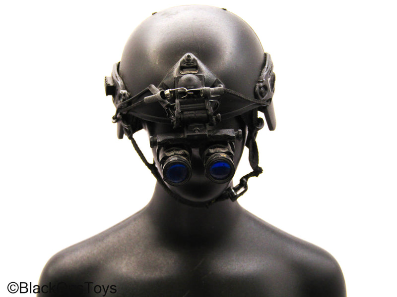 Load image into Gallery viewer, Black Helmet w/NVG
