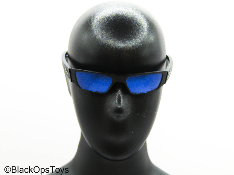 Load image into Gallery viewer, Veteran Tactical Instructor Chapt. 2 - Black Glasses w/Blue Lenses
