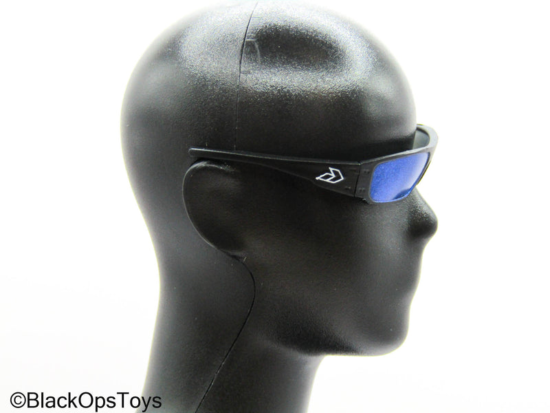 Load image into Gallery viewer, Veteran Tactical Instructor Chapt. 2 - Black Glasses w/Blue Lenses
