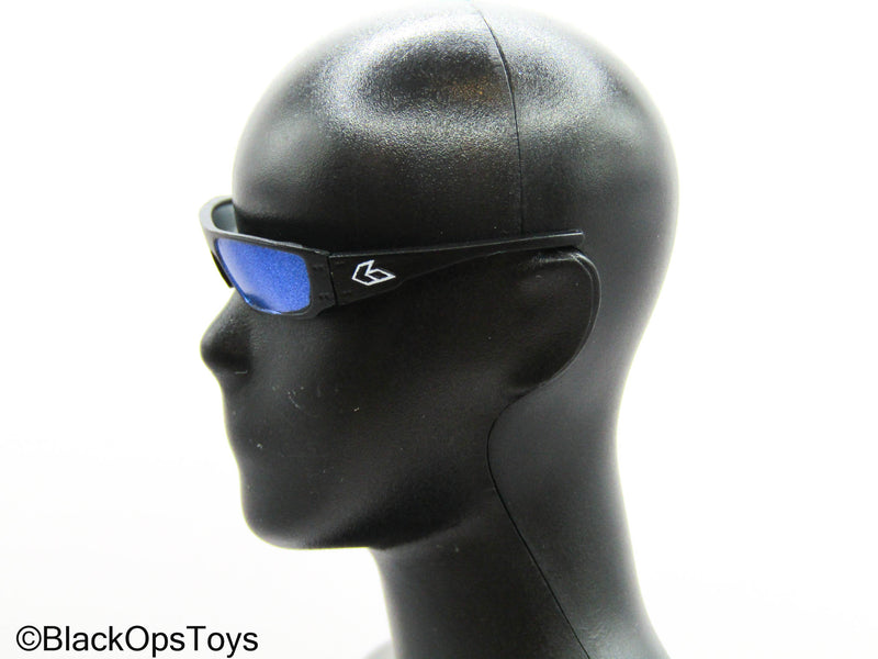 Load image into Gallery viewer, Veteran Tactical Instructor Chapt. 2 - Black Glasses w/Blue Lenses
