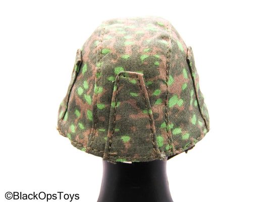 WWII - German Dunkirk Gunner - Metal Dot Camo Helmet