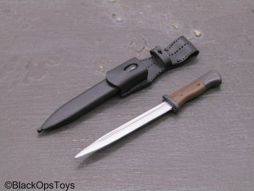 WWII - German Dunkirk Gunner - Bayonet w/Sheath