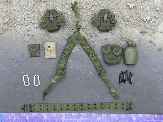 Operation Eagle Claw - Green Rivet Belt & Pouch Set