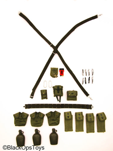 Vietnam US MACV-SOG - Green Rivet Belt w/Pouch & Gear Set