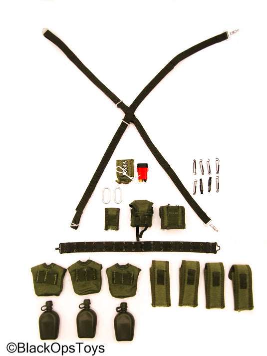 Vietnam US MACV-SOG - Green Rivet Belt w/Pouch & Gear Set