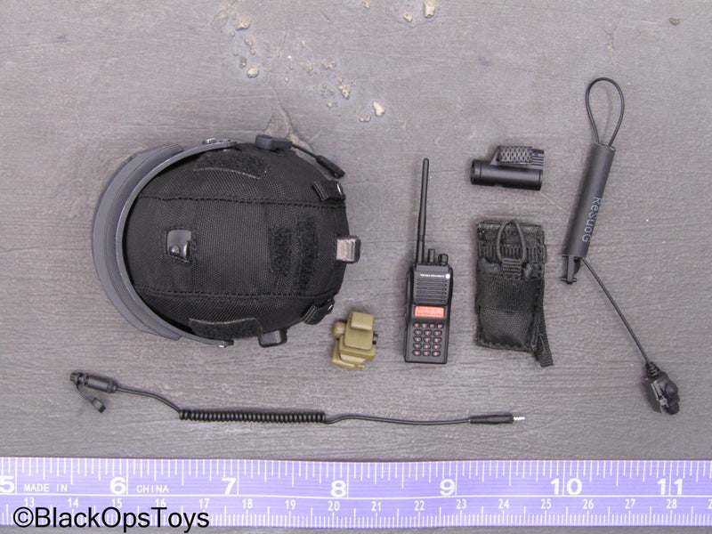 Load image into Gallery viewer, Russian Spetsnaz MVD SOBR - Black RYS-T Helmet Set
