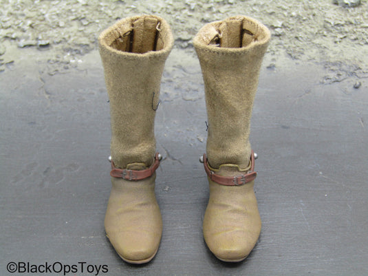 The Good the Bad & The Ugly - Tan Cowboy Boots w/Spurs (Peg Type)