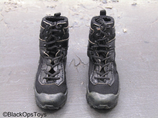 Russian Spetsnaz MVD SOBR - Black Combat Boots (Foot Type)