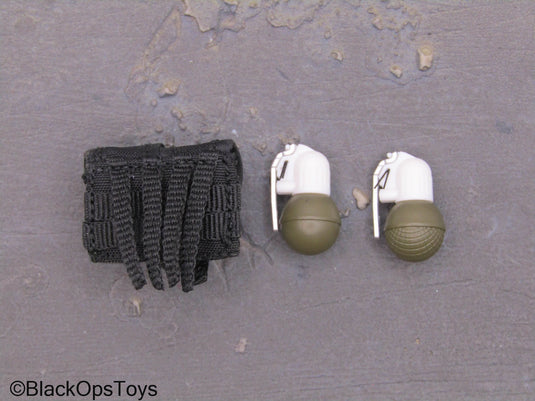 Russian Spetsnaz MVD SOBR - Frag Grenades w/Black MOLLE Pouch