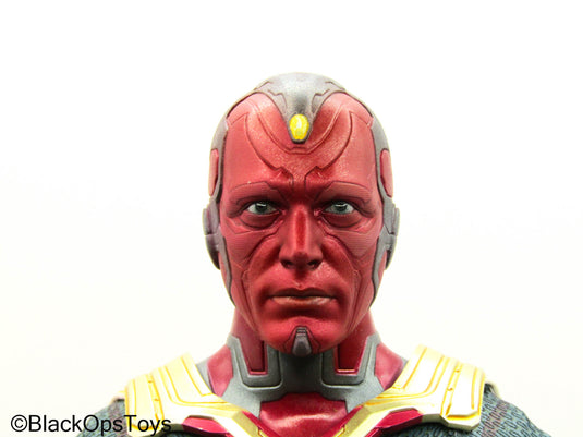 Avengers Age Of Ultron - Vison - Custom Painted Body w/Cape