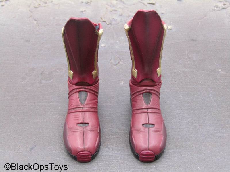 Load image into Gallery viewer, Avengers Age Of Ultron - Vison - Red 2-Part Boots (Peg Type)
