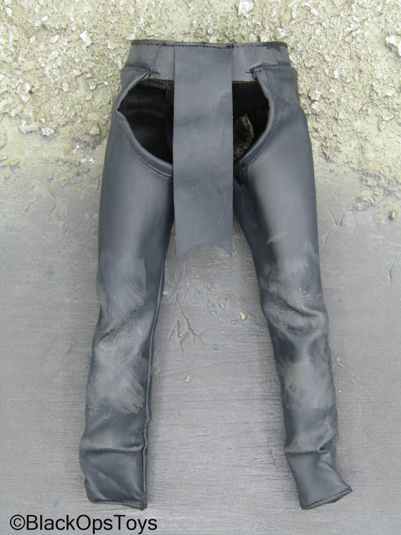 Load image into Gallery viewer, The Marauder - Black Leather Like Pants
