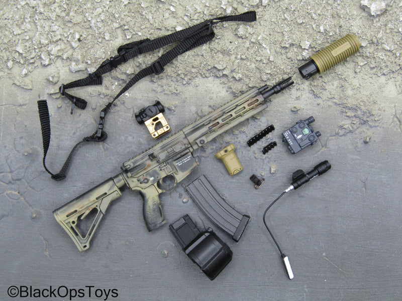 Load image into Gallery viewer, French Commandement - Camo HK416 Rifle w/Attachment Set
