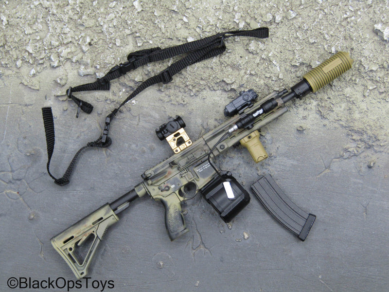 Load image into Gallery viewer, French Commandement - Camo HK416 Rifle w/Attachment Set
