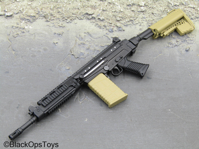 Load image into Gallery viewer, PMC - Black &amp; Tan SA-58 Rifle w/Folding Stock
