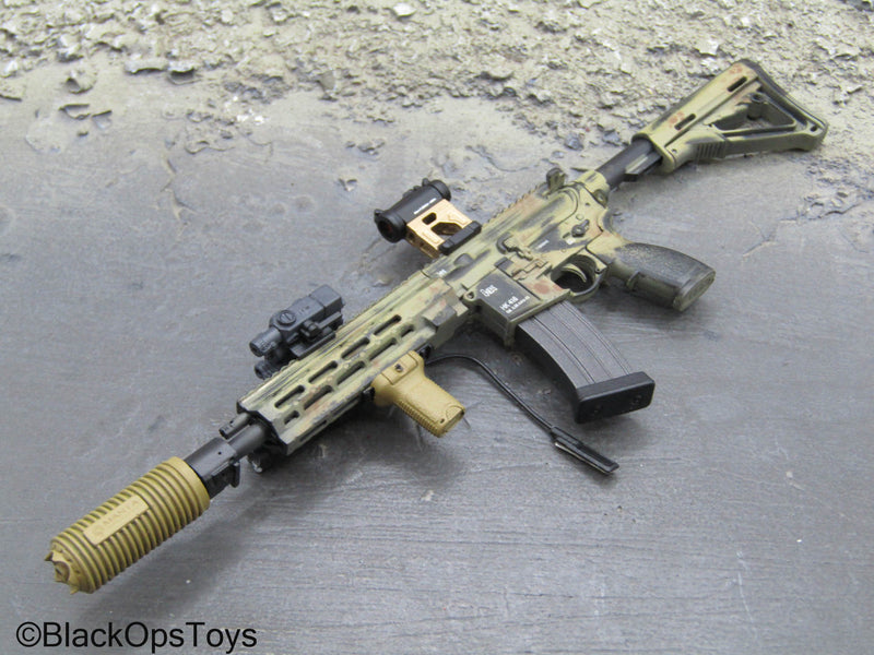 Load image into Gallery viewer, French Commandement - Camo HK416 Rifle w/Attachment Set
