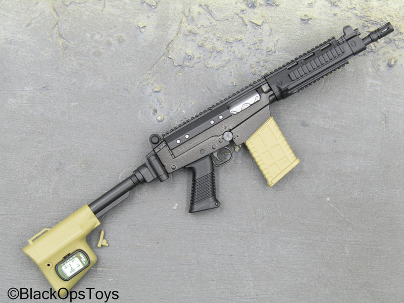 Load image into Gallery viewer, PMC - Black &amp; Tan SA-58 Rifle w/Attachment
