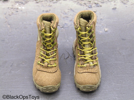 101st Airborne Div. - Tan Combat Boots (Foot Type)