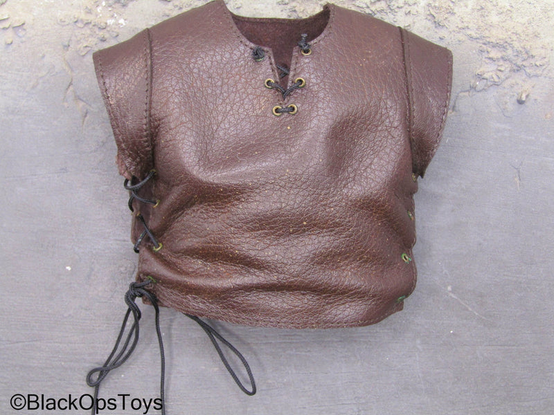 Load image into Gallery viewer, Empire Legion Barbarian - Brown Leather Like Shirt
