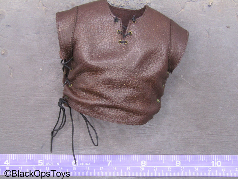 Load image into Gallery viewer, Empire Legion Barbarian - Brown Leather Like Shirt
