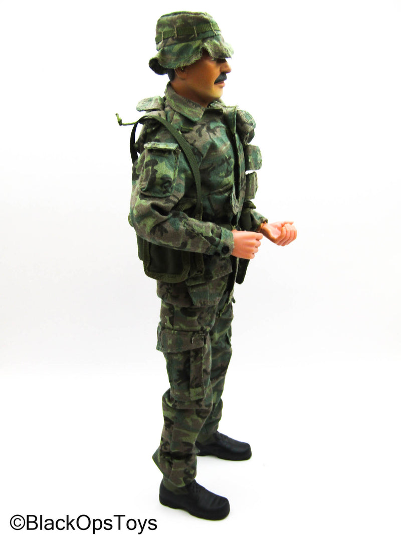 Load image into Gallery viewer, Vietnam - Male Body w/Woodland Uniform &amp; Custom Boonie Hat &amp; Belt Set
