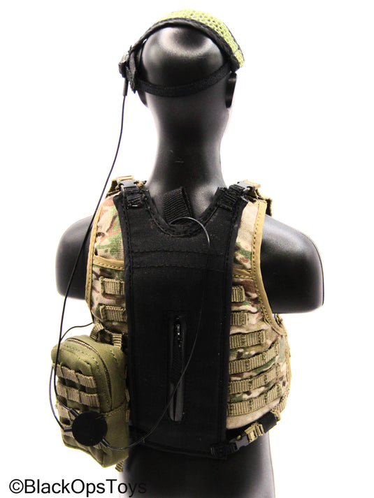 HK SDU Diver Assault Group - Multicam Plate Carrier Vest w/Pouch Set