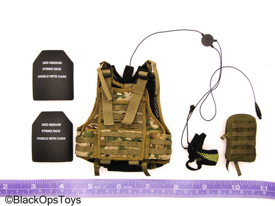 HK SDU Diver Assault Group - Multicam Plate Carrier Vest w/Pouch Set