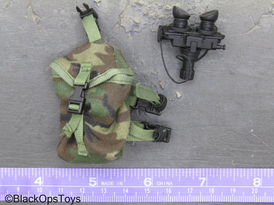 US Rangers - NVG w/Woodland Drop Leg Pouch