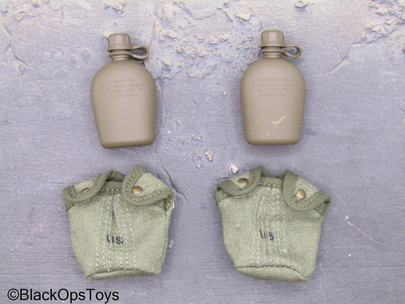 Load image into Gallery viewer, Vietnam MACV-SOG - Canteens w/Pouches (x2)
