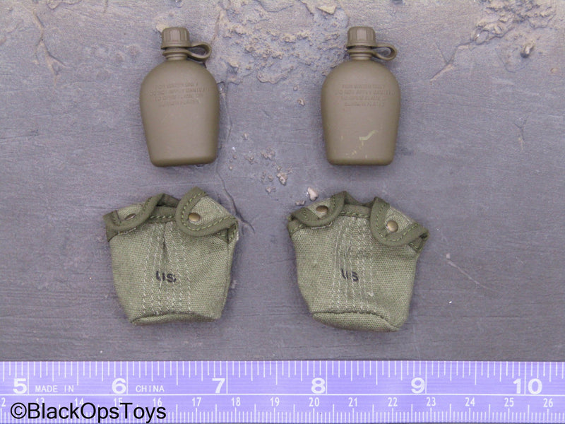 Load image into Gallery viewer, Vietnam MACV-SOG - Canteens w/Pouches (x2)
