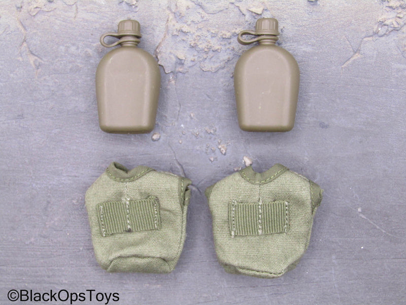 Load image into Gallery viewer, Vietnam MACV-SOG - Canteens w/Pouches (x2)
