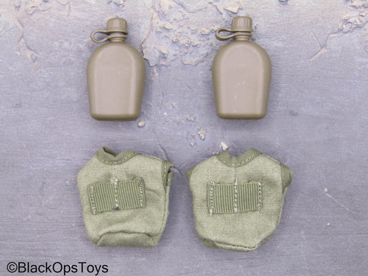 Vietnam MACV-SOG - Canteens w/Pouches (x2)