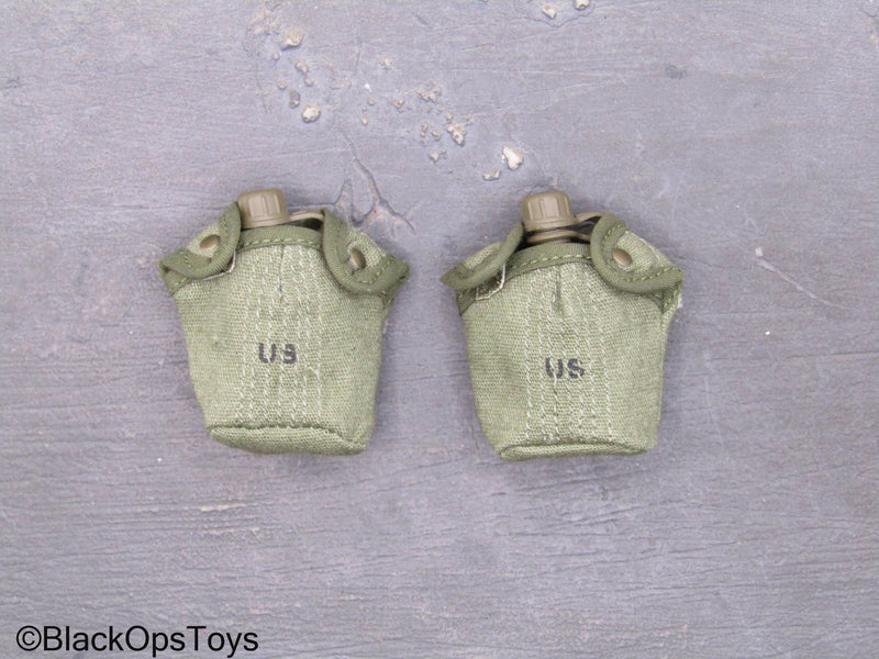 Load image into Gallery viewer, Vietnam MACV-SOG - Canteens w/Pouches (x2)
