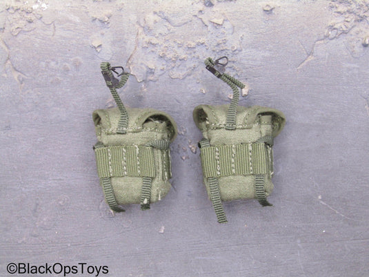 Vietnam MACV-SOG - Green Ammo Pouches (x2)